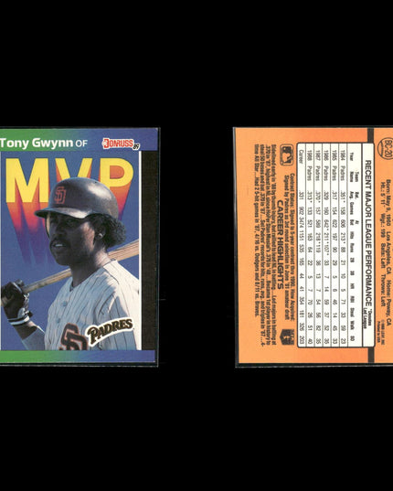 Tony Gwynn 12-Card Lot San Diego Padres “Mr. Padre” HOF