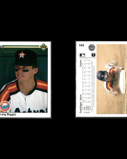 Craig Biggio 12-Card Lot Houston Astros HOF 3,000 Hits Legend