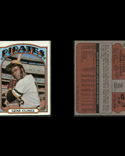 1972 Topps Pittsburgh Pirates Team Lot (14 Cards) Vintage Baseball MLB