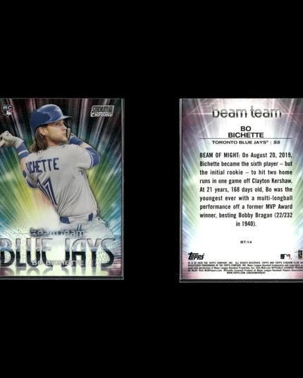 Bo Bichette 17-Card Lot Toronto Blue Jays Young Star Shortstop