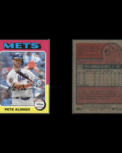 Pete Alonso 10-Card Lot NY Mets “Polar Bear” Home Run Derby Champ