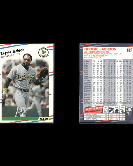 Reggie Jackson 8-Card Lot NY Yankees “Mr. October” HOF