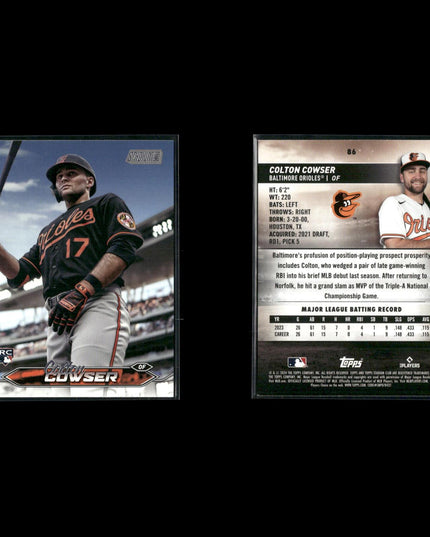 Colton Cowser 6-Card Lot Baltimore Orioles Top Rookie OF