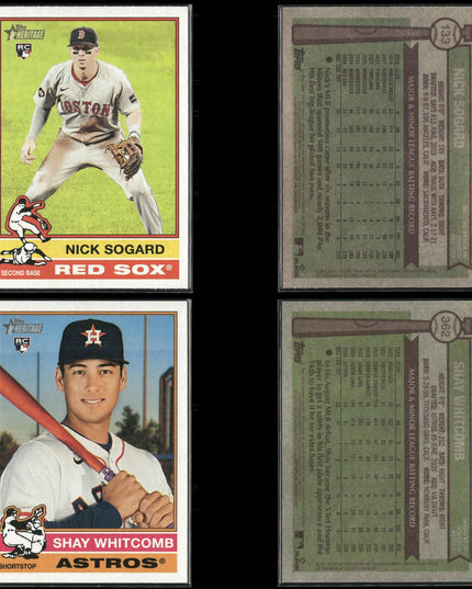 2025 Topps Heritage Rookie Cards Lot (40) MLB Baseball RC + Prospects