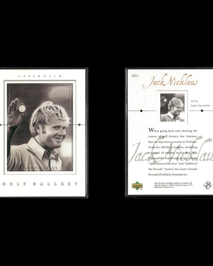 Jack Nicklaus Golf Card Lot (19) 2001–2003 Upper Deck SP, Gallery, Inserts