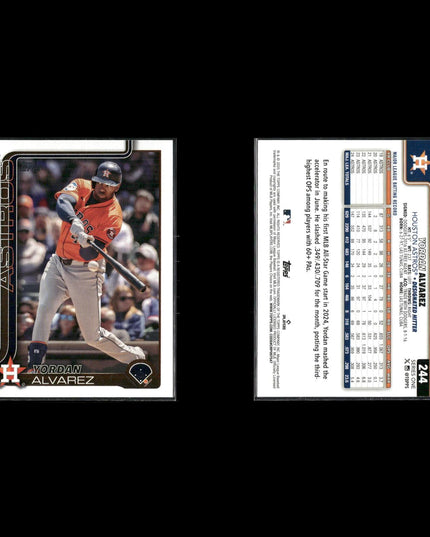 Yordan Alvarez 8-Card Lot Houston Astros Power Hitter ALCS MVP