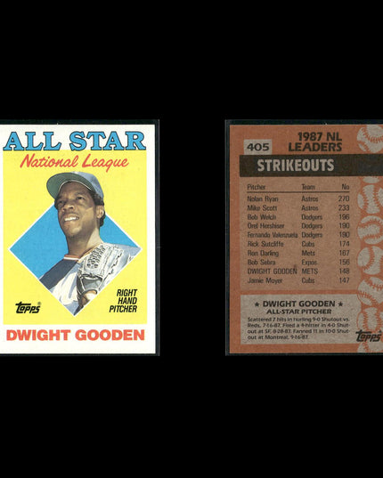 Dwight Gooden 11-Card Lot Mets 80s Star Cy Young Pitcher