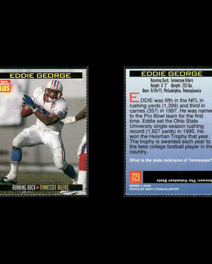 SI Kids Football Lot (19 Cards) Sports Illustrated for Kids Cards