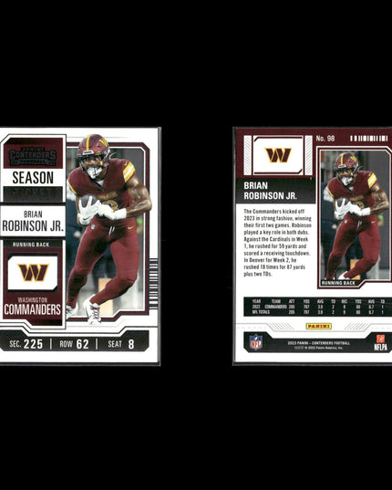 2023 Panini Contenders Football Lot (23) Stars, RCs, Inserts, Parallels