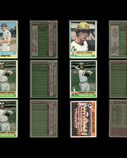 1976 Topps Baseball Card Lot – 125 Vintage MLB Cards – Bulk Collection