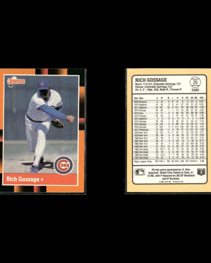 Rich Gossage 11-Card Lot NY Yankees “Goose” HOF Closer