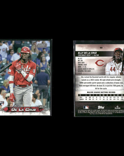 Elly De La Cruz 8-Card Lot Cincinnati Reds Rookie Sensation