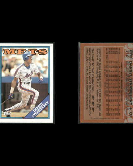 Darryl Strawberry Baseball Lot (19 Cards) Star Player Cards