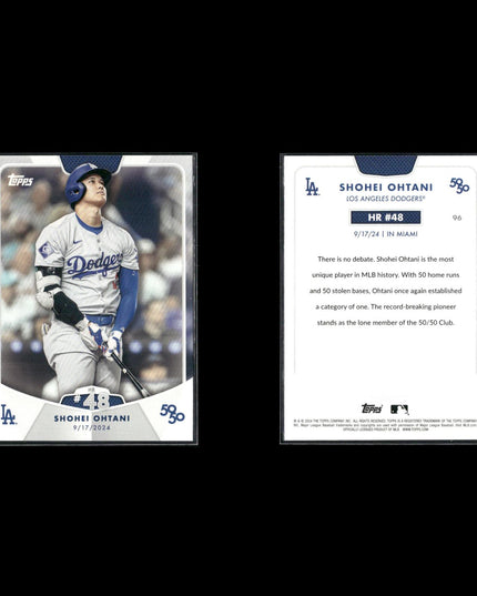2024 Topps 50/50 Shohei Ohtani Lot (7 Cards) – Los Angeles Dodgers