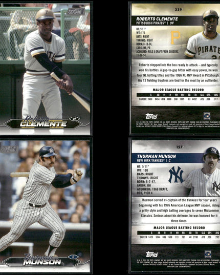 2024 Topps Stadium Club Legends Lot – 26 Cards – HOF Stars & Vintage Icons