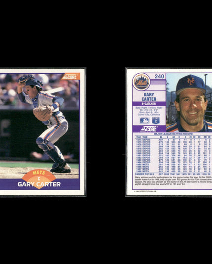 Gary Carter 12-Card Lot Montreal Expos HOF Catcher Icon