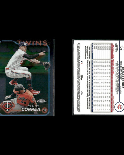 Carlos Correa 9-Card Lot Minnesota Twins SS Former Astros Star