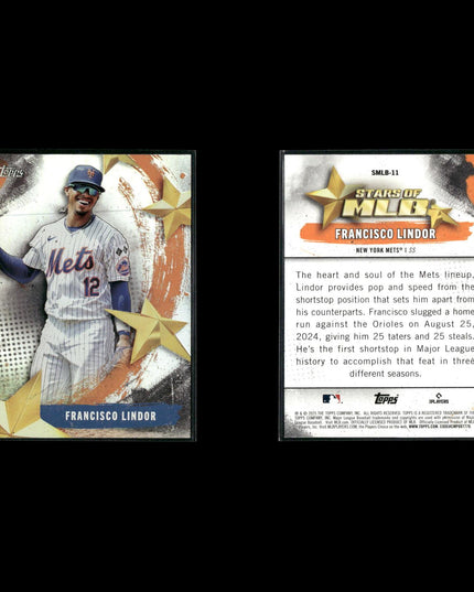 Francisco Lindor 11-Card Lot NY Mets “Mr. Smile” SS All-Star