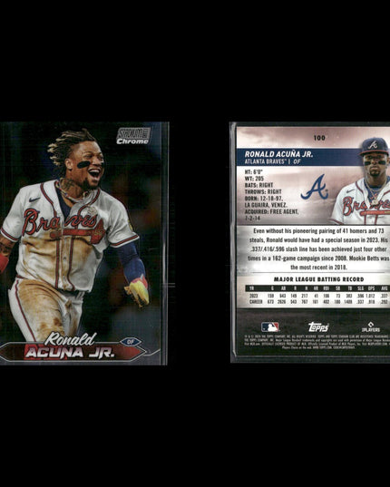 Ronald Acuña Jr 8-Card Lot Atlanta Braves 2023 MVP “El Abusador”
