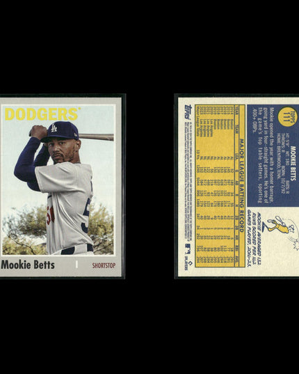 Mookie Betts 12-Card Lot LA Dodgers MVP World Series Champion