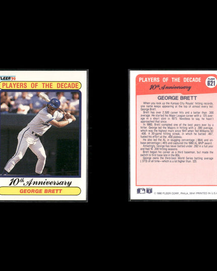 George Brett 10-Card Lot Royals HOF “Pine Tar” Moment Icon