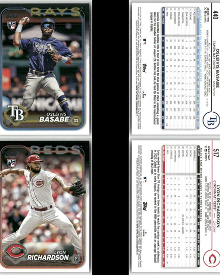 2024 Topps & Update Rookie Lot (30) RCs – Tigers, Royals, Dodgers, More