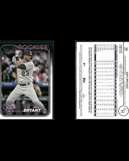 Kris Bryant 8-Card Lot Chicago Cubs 2016 MVP Rookie of Year