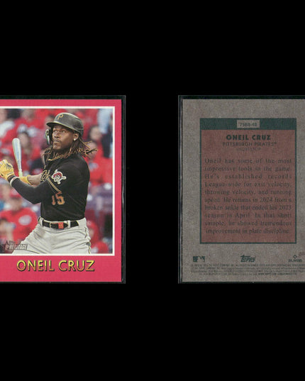 Oneil Cruz 7-Card Lot Pittsburgh Pirates 6’7” SS Power Star