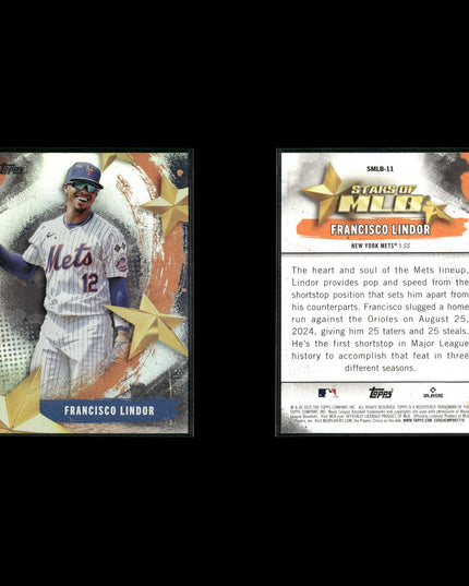 Francisco Lindor 10-Card Lot Mets SS Gold Glove Switch Hitter