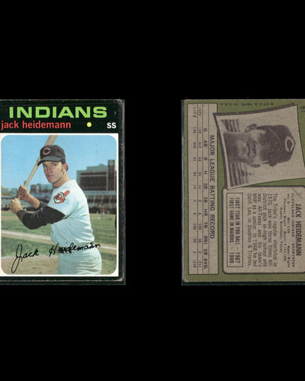 1971 Topps Baseball Lot (21) w/ Ted Simmons RC, Bill Mazeroski, Lee May Stars