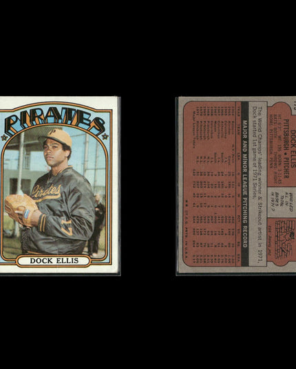 1972 Topps Pittsburgh Pirates Team Lot (14 Cards) Vintage Baseball MLB