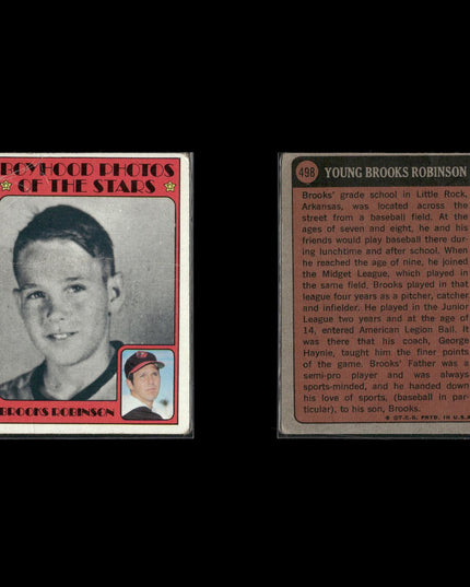 18-Card Lot Vintage 1972–73 Topps Boyhood Photos | MLB Baseball Trading Cards