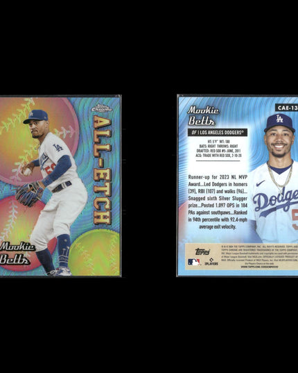 2024 Topps Chrome All-Etch Insert Cards Lot (8) Refractor Style MLB Inserts