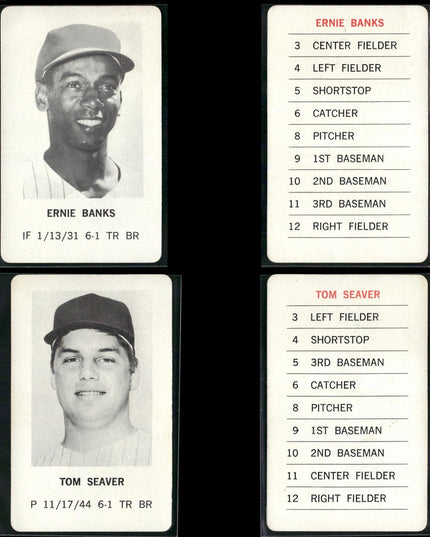 1970 Milton Bradley Baseball Team Lot (25 Cards) Vintage MLB