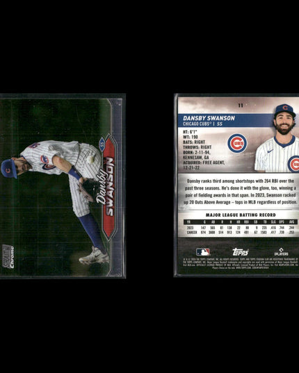 2024 Topps Stadium Club Chrome Cards Lot (11) MLB Baseball Stars + RCs