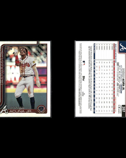 Ronald Acuña Jr 8-Card Braves Lot Five Tool Star NL MVP Season