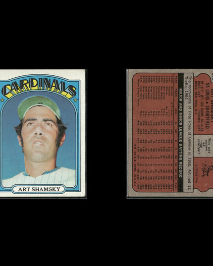 1972 Topps St. Louis Cardinals Team Lot (11 Cards) Vintage Baseball MLB