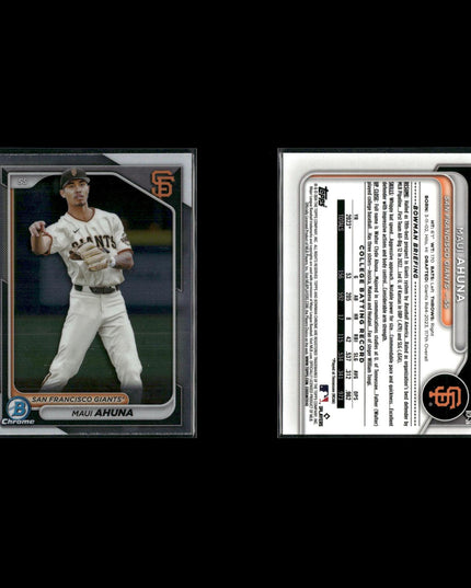 2024 Bowman Chrome Prospects Lot (12) Spencer Jones, Marcelo Mayer, Arias, Vargas