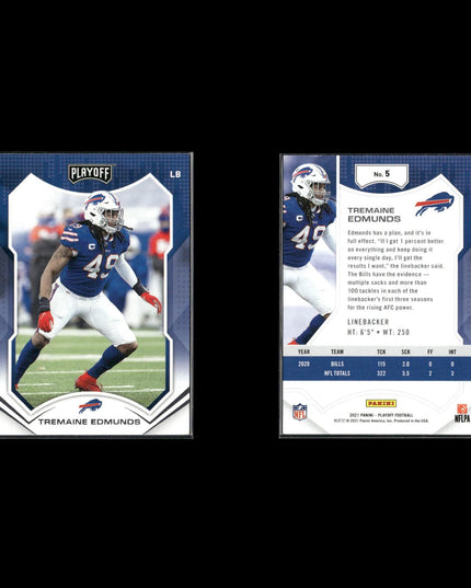 2021 Panini Playoff Football Lot (17 Cards) NFL Trading Cards