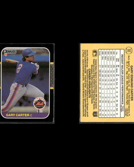 Gary Carter 12-Card Lot NY Mets HOF Catcher “The Kid” Legend