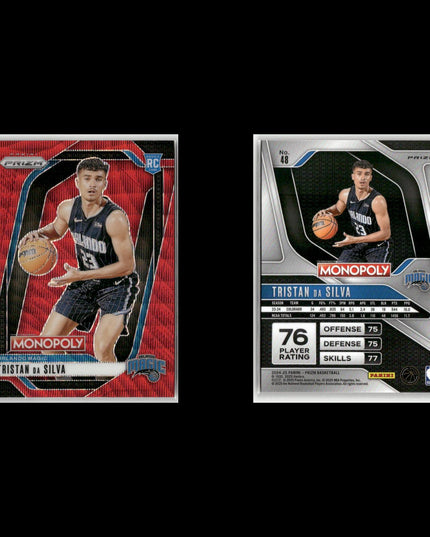 9-Card Lot 2024-25 Panini Prizm Monopoly Basketball | NBA Rookie Trading Cards