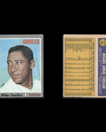 8-Card Lot Vintage 1970 Topps Baltimore Orioles | MLB Baseball Trading Cards