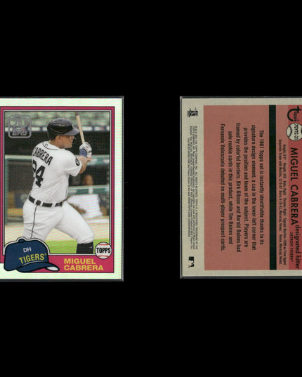 Miguel Cabrera 13-Card Lot Detroit Tigers “Miggy” Future HOF