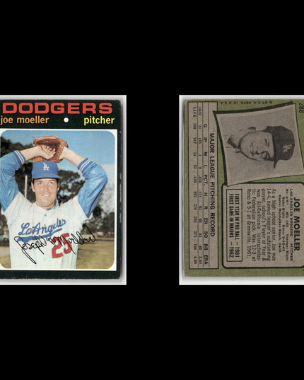 12-Card Lot Vintage 1971 Topps LA Dodgers | MLB Baseball Trading Cards Team Lot