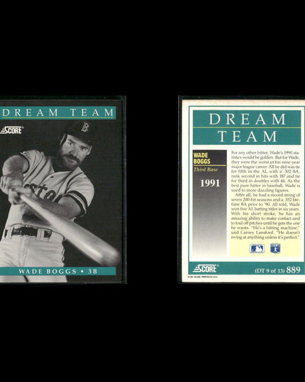 1991 Score Dream Team Baseball Card Set – 13 Cards – Stars & Hall of Famers