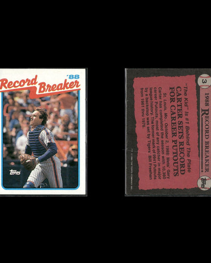 Gary Carter 12-Card Lot Expos Vintage HOF “The Kid” Set