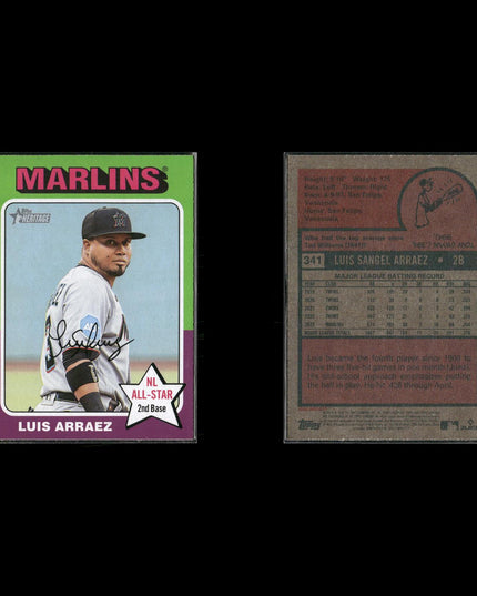 Luis Arraez 12-Card Lot Miami Marlins “La Regadera” Batting Champ