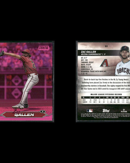 2024 Topps Stadium Club Pink Parallel Cards Lot (16) MLB Inserts RCs