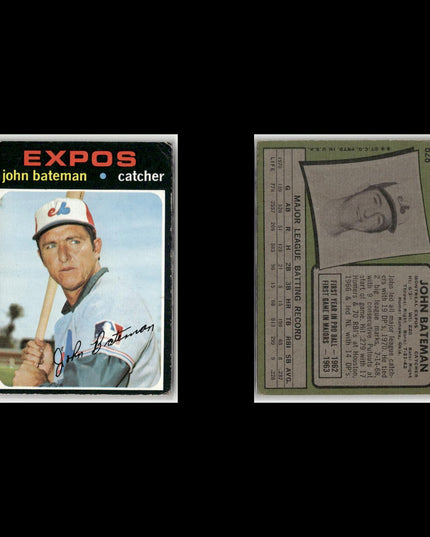 19-Card Lot Vintage 1971 Topps Montreal Expos | MLB Baseball Trading Cards Topps