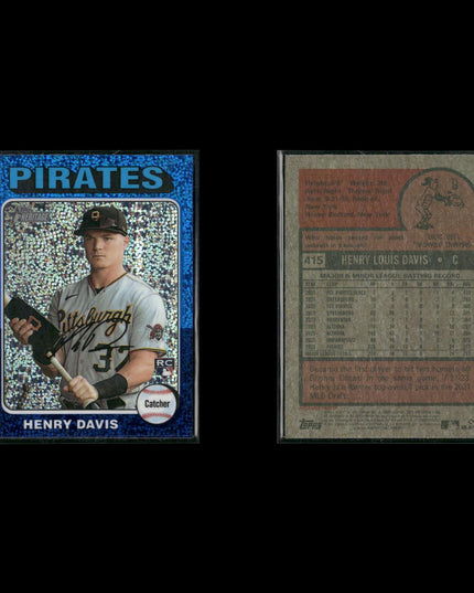 2024 Topps Heritage Chrome Blue Sparkle Baseball Lot (9 Cards) MLB